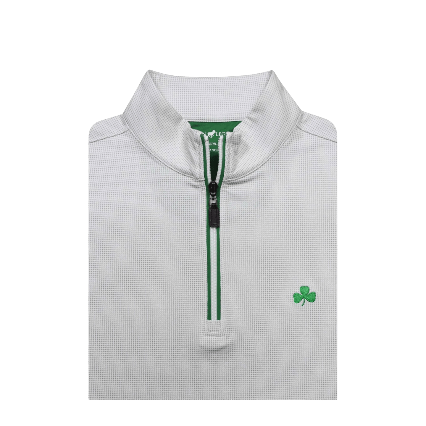 HORN LEGEND OUTERWEAR - 14 ZIP WHITE/GREY / S ST. PATTYS DAY HOUNDSTOOTH ZIP