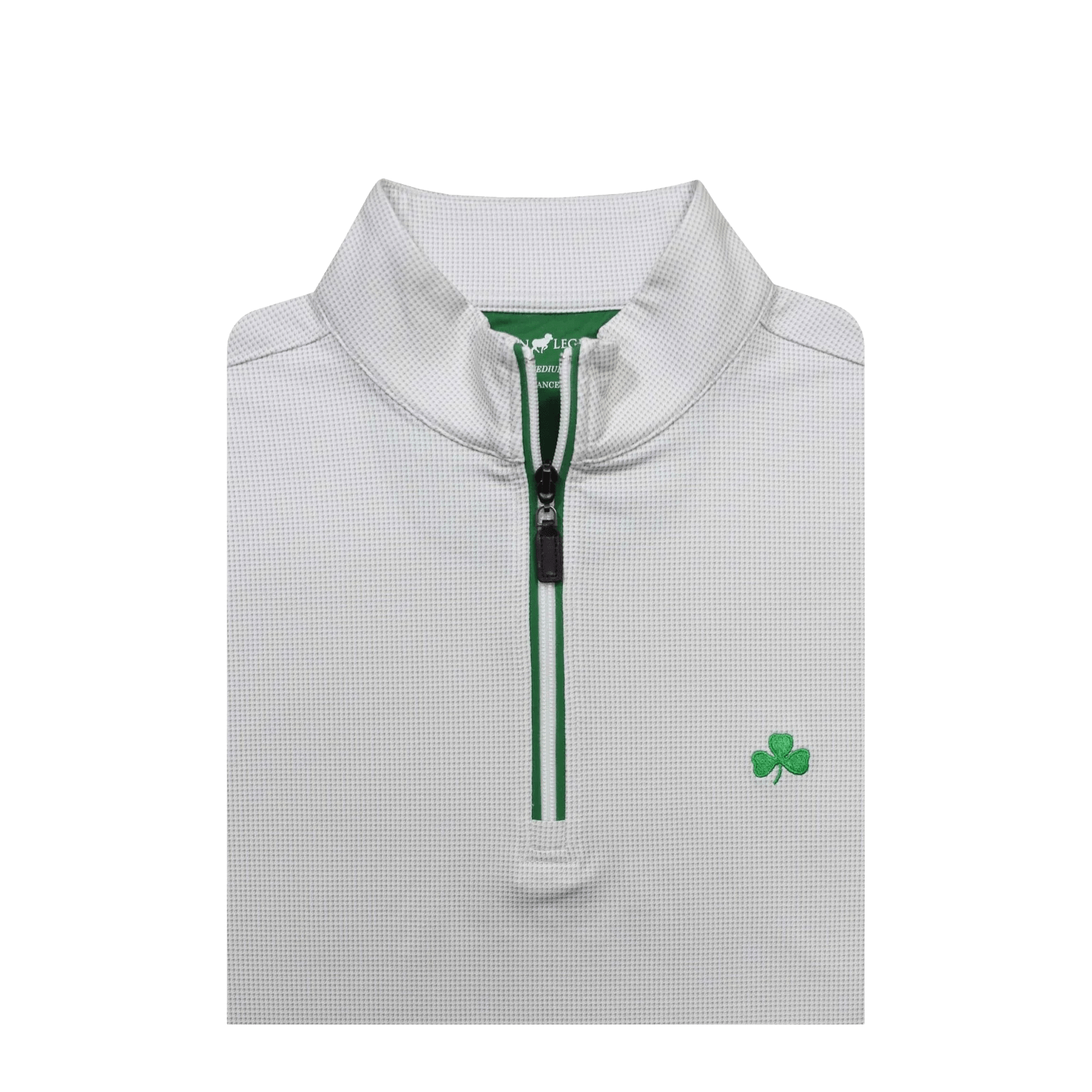 HORN LEGEND OUTERWEAR - 14 ZIP WHITE/GREY / S ST. PATTYS DAY HOUNDSTOOTH ZIP