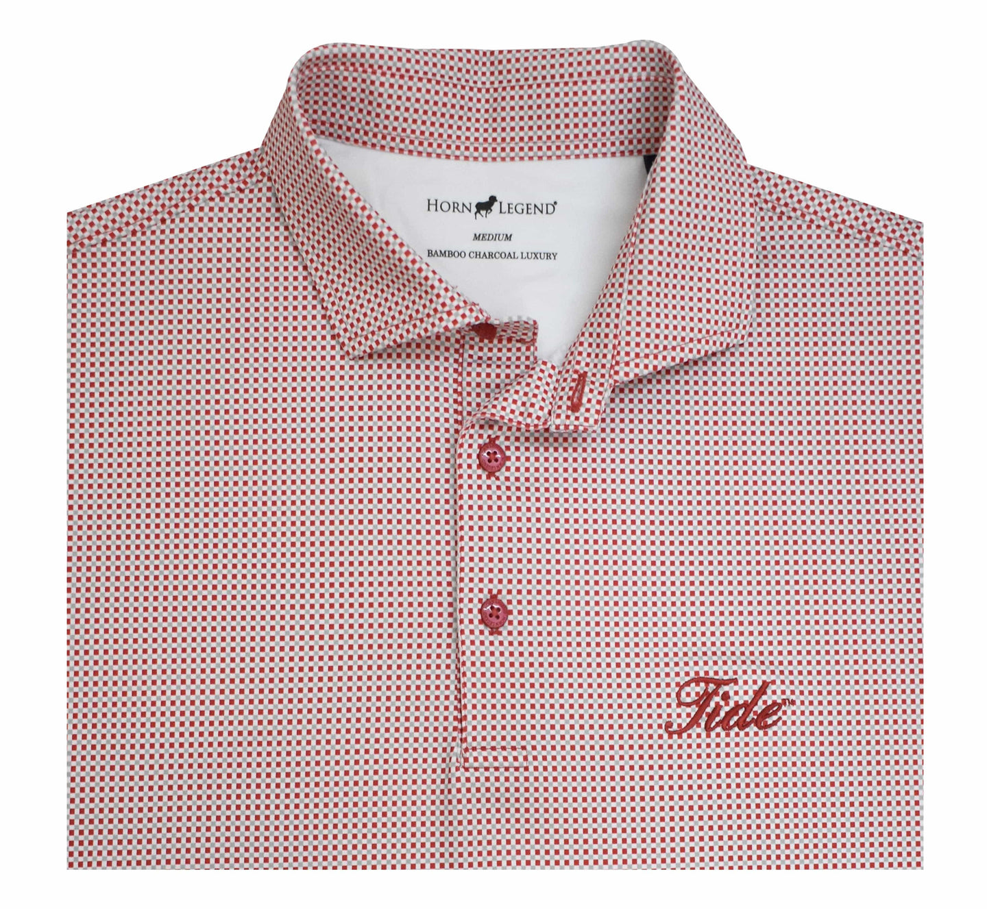 HORN LEGEND POLOS CRIMSON / S TIDE CHECK POLO