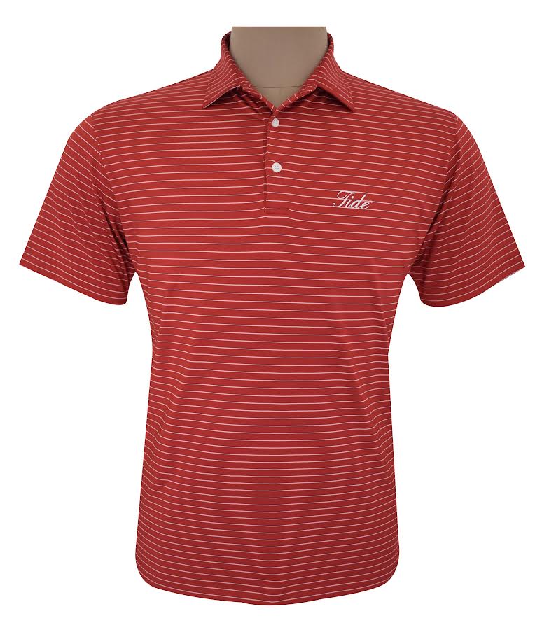 HORN LEGEND POLOS TIDE STRIPE ACCENT BUTTON POLO