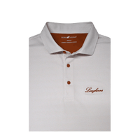 HORN LEGEND POLOS WHITE/BURNT ORANGE / S LONGHORNS DOT POLO