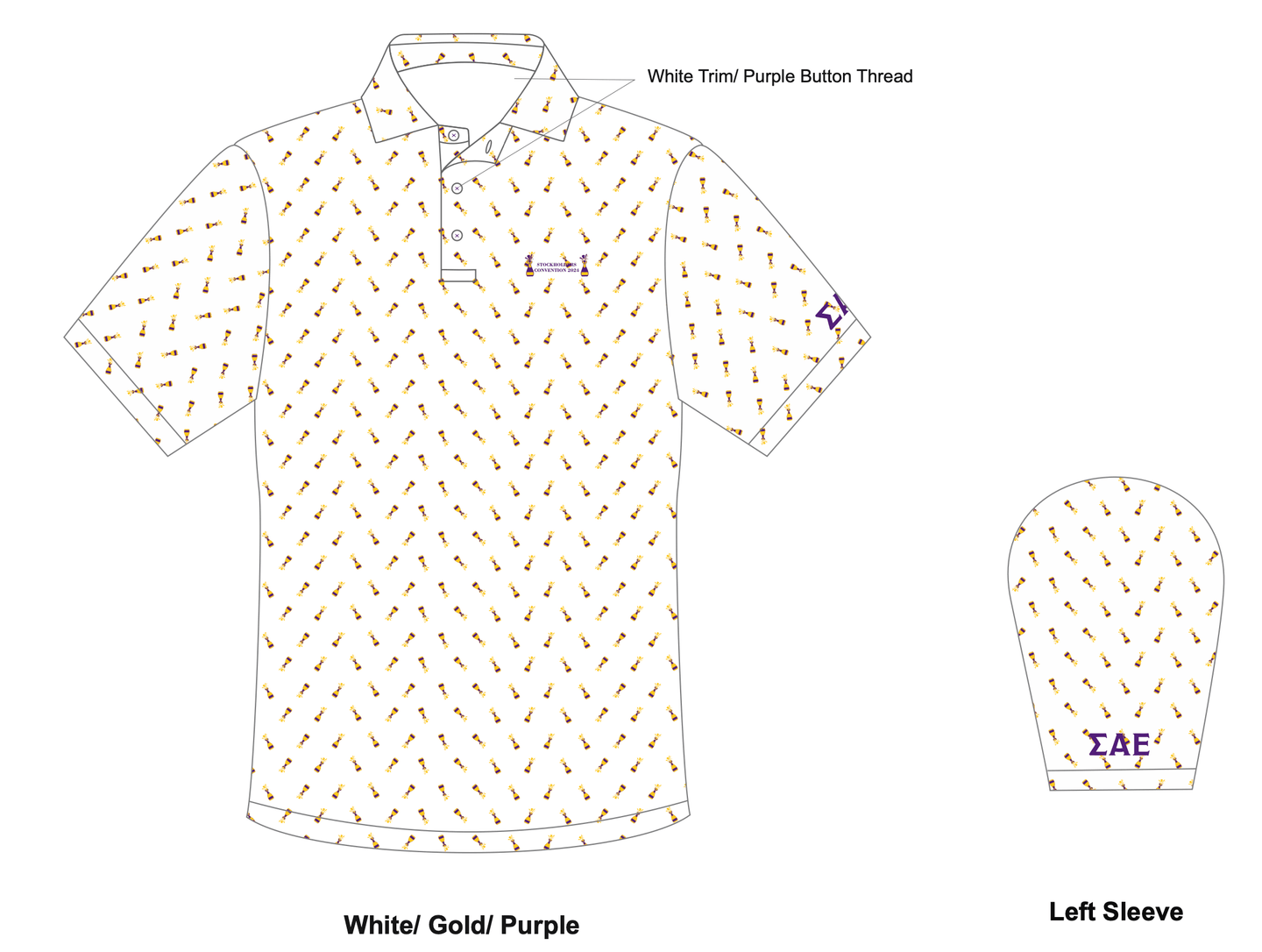 HORN LEGEND SHIRTS - POLO STOCKHOLDERS CONVENTION CHAMPAGNE 2024
