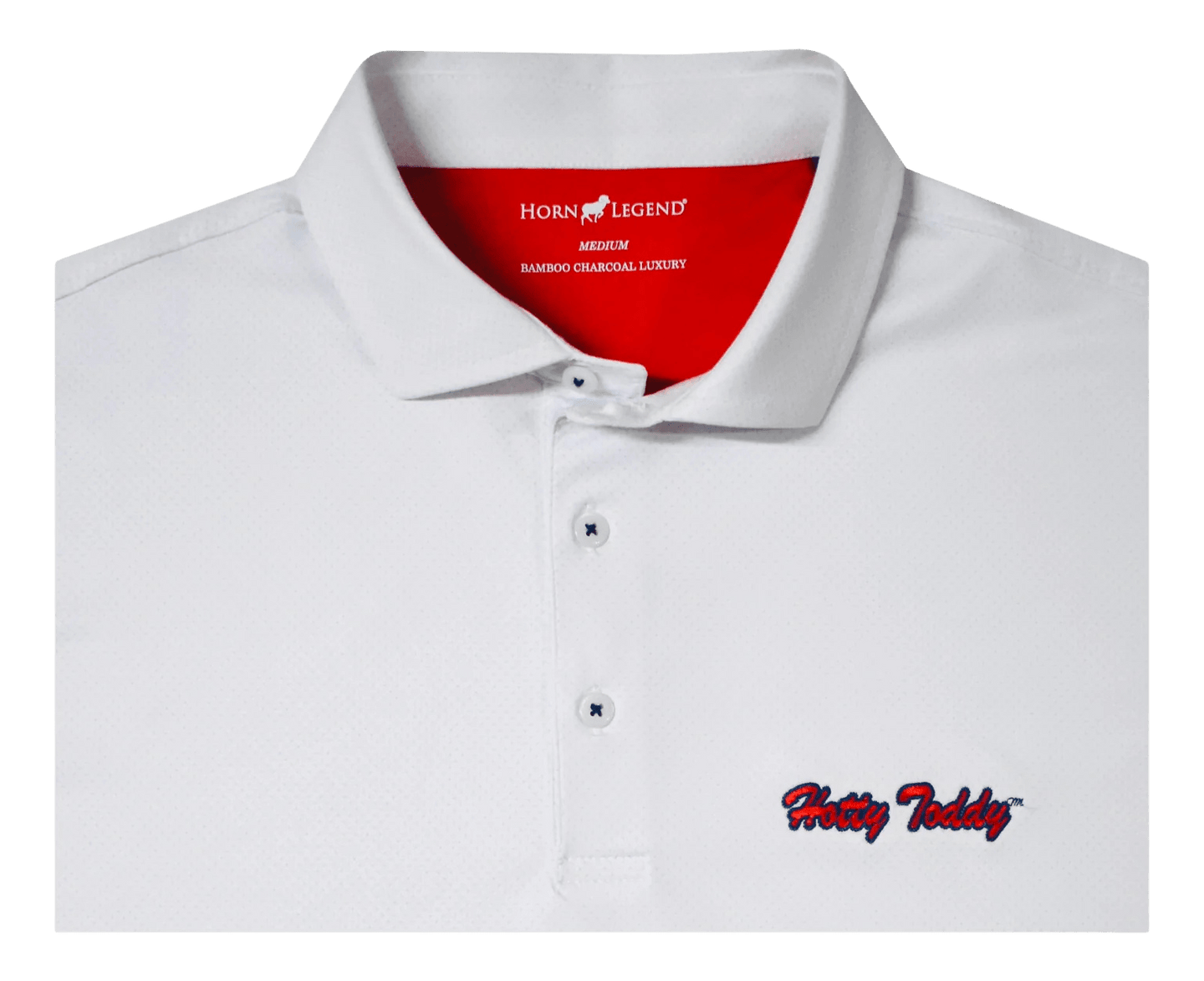 HORN LEGEND SHIRTS - POLO WHITE/SERENITY / S HOTTY TODDY DOT POLO WHITE/SERENITY