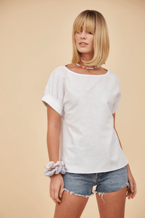INCLAN STUDIO WOMENS - CANTERBURY WHITE / S LONDON TOP