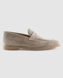 JOHNNIE-O FOOTWEAR - LOAFERS STONE / 9 J-FLEX SUEDE PENNY LOAFER