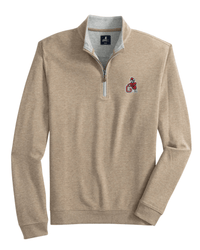 JOHNNIE-O GAMEDAY - UNIVERSITY OF GEORGIA - 14 ZIPS CEDAR / S VINTAGE DAWG SULLY 1/4 ZIP