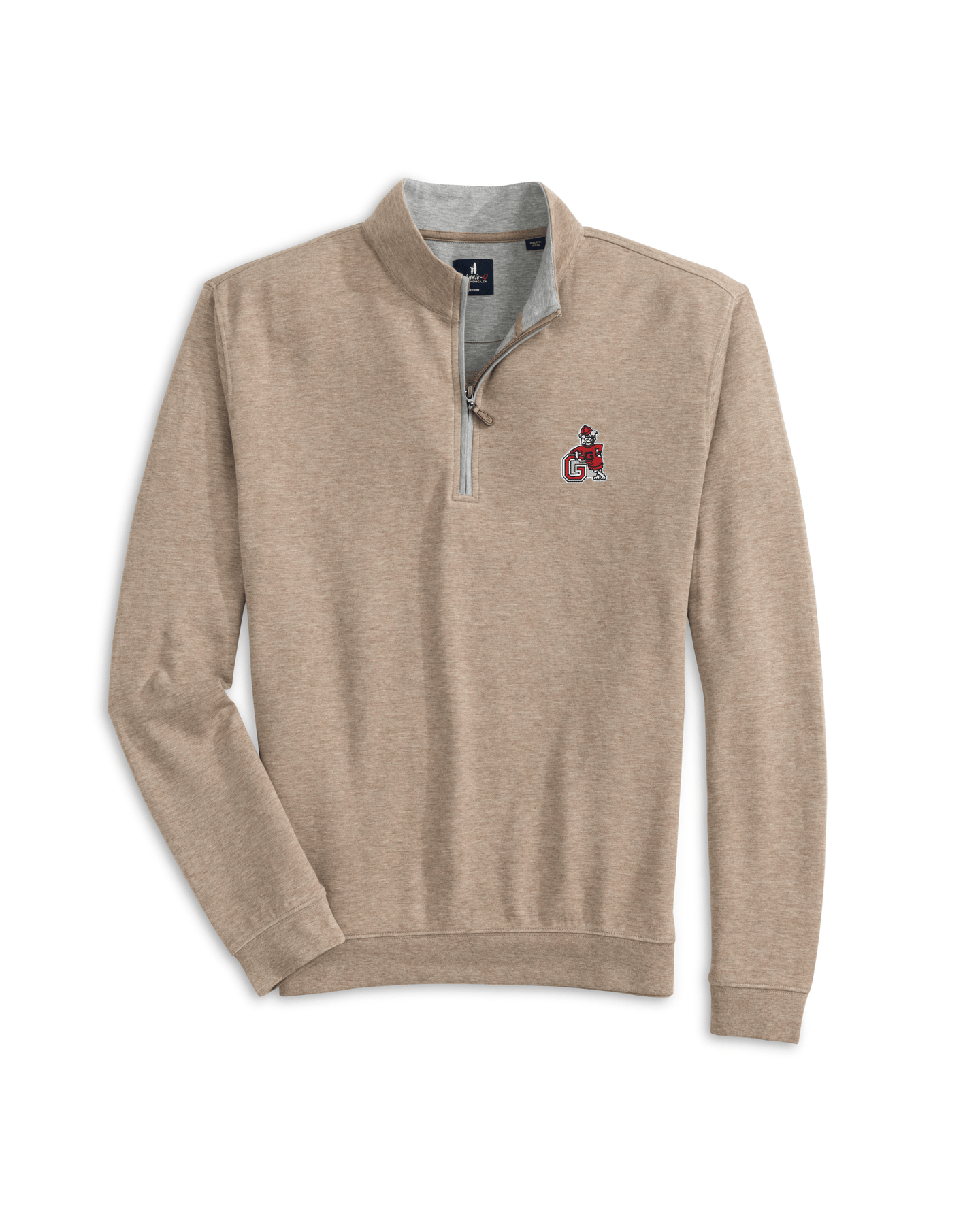 JOHNNIE-O GAMEDAY - UNIVERSITY OF GEORGIA - 14 ZIPS Cedar / XXL VINTAGE DAWGS SULLY 1/4 ZIP