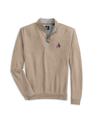 JOHNNIE-O GAMEDAY - UNIVERSITY OF GEORGIA - 14 ZIPS Cedar / XXL VINTAGE DAWGS SULLY 1/4 ZIP