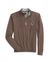 JOHNNIE-O GAMEDAY - UNIVERSITY OF GEORGIA - 14 ZIPS Grizzly / XL VINTAGE DAWGS SULLY 1/4 ZIP
