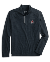 JOHNNIE-O GAMEDAY - UNIVERSITY OF GEORGIA - 14 ZIPS HEATHER BLACK / S VINTAGE DAWGS BAIRD 1/4 ZIP