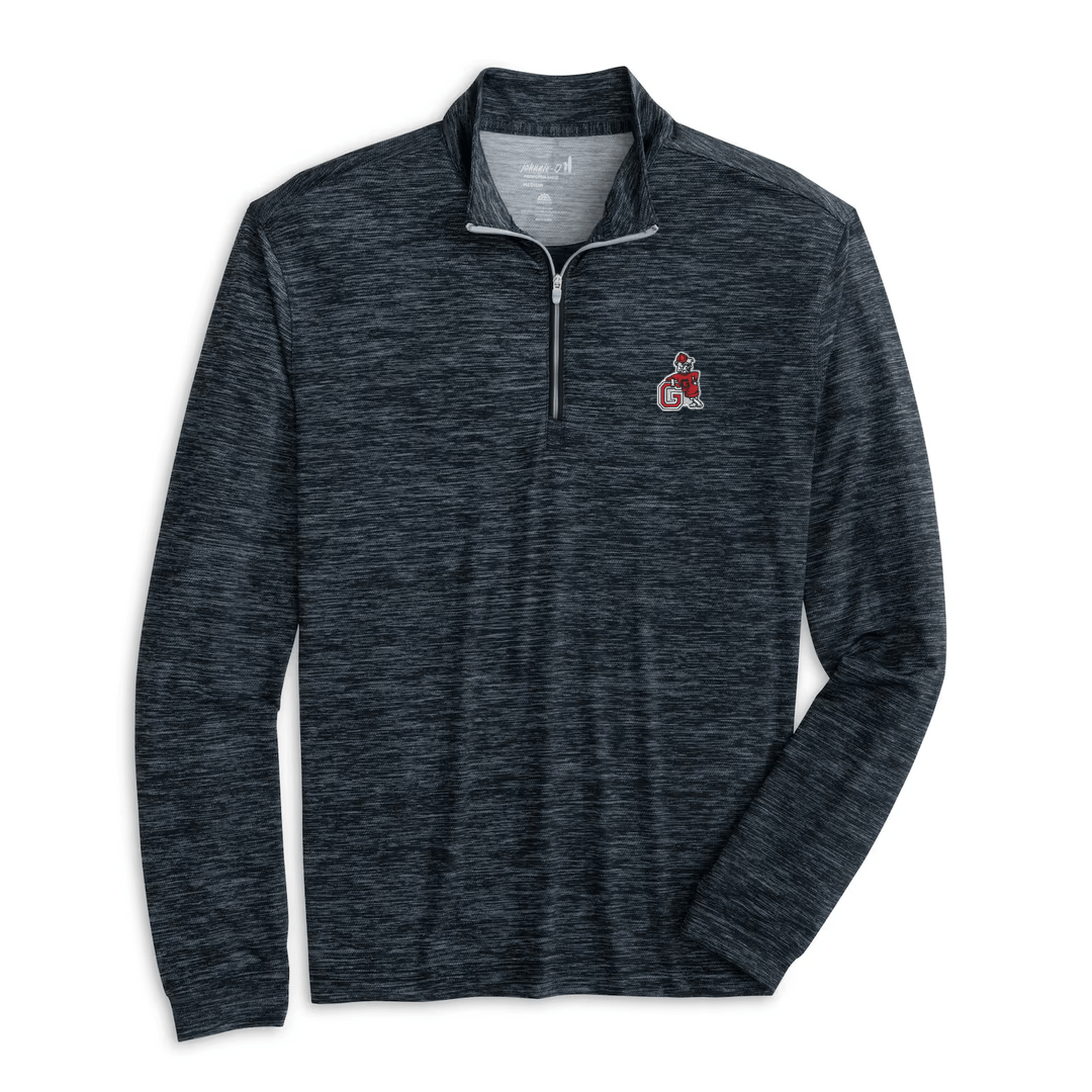 JOHNNIE-O GAMEDAY - UNIVERSITY OF GEORGIA - 14 ZIPS Heather Black / S Vintage Dawgs Glades