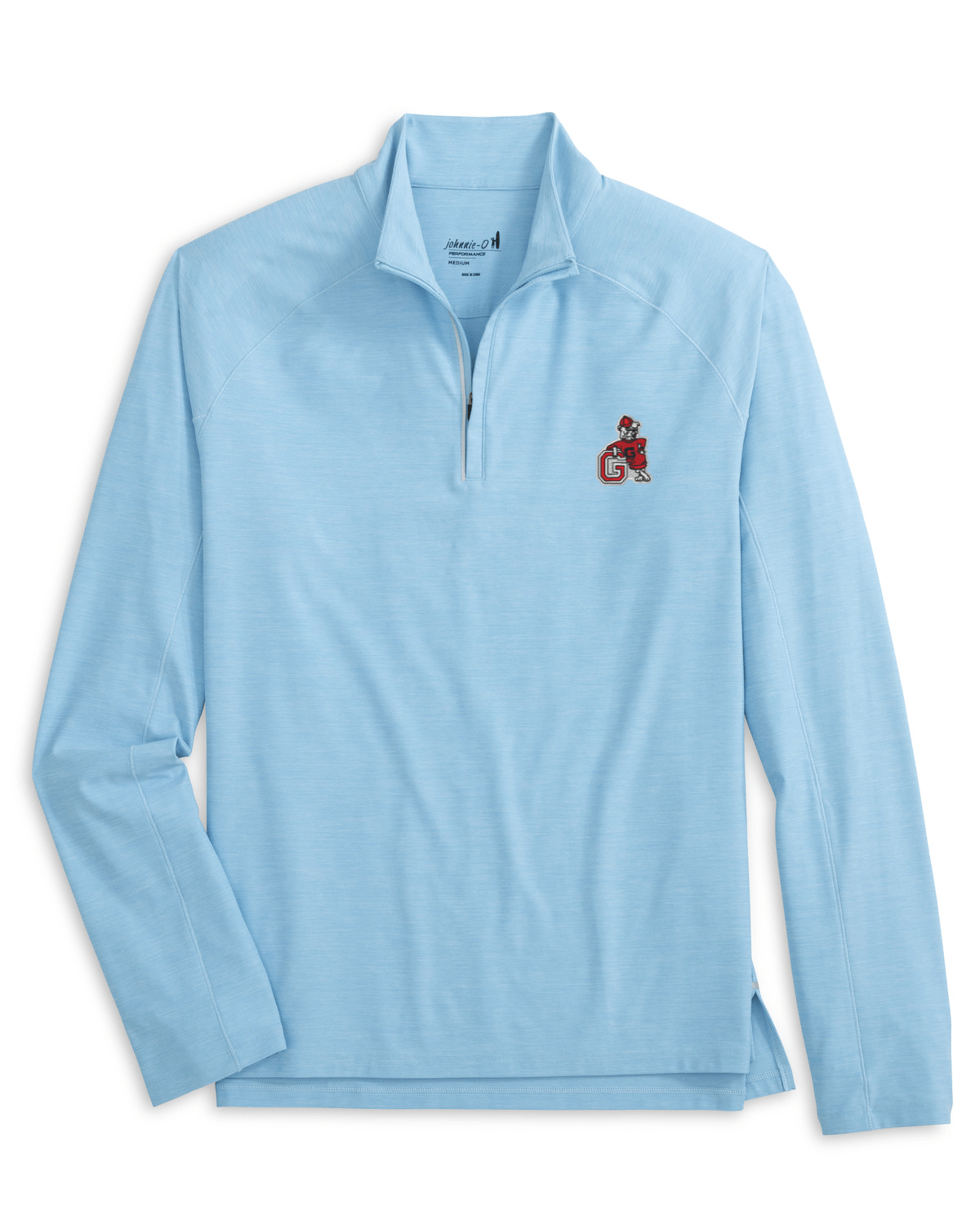 JOHNNIE-O GAMEDAY - UNIVERSITY OF GEORGIA - 14 ZIPS PERMAFROST / S VINTAGE DAWGS BAIRD 1/4 ZIP