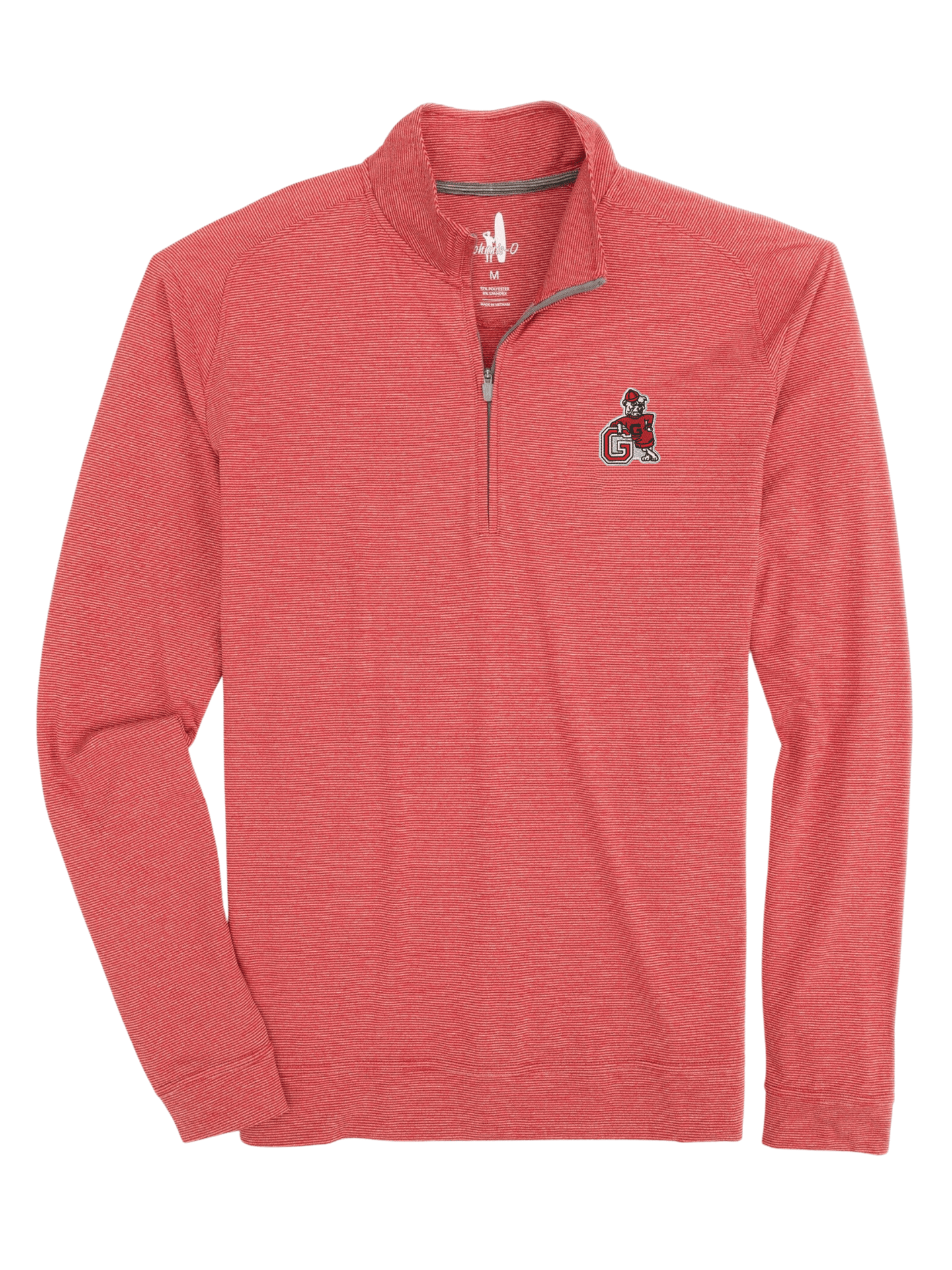 JOHNNIE-O GAMEDAY - UNIVERSITY OF GEORGIA - 14 ZIPS RED1 / M VINTAGE DAWGS VAUGHN