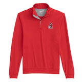 JOHNNIE-O GAMEDAY - UNIVERSITY OF GEORGIA - 14 ZIPS RED1 / S VINTAGE DAWGS MOTION PERFORMANCE 1/4 ZIP
