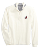 JOHNNIE-O GAMEDAY - UNIVERSITY OF GEORGIA - 14 ZIPS S / WHITE VINTAGE DAWGS GRIGGS 1/4 ZIP