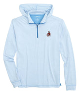 JOHNNIE-O GAMEDAY - UNIVERSITY OF GEORGIA - HOODIES GULF BLUE / S VINTAGE DAWG HYBRID HOODIE