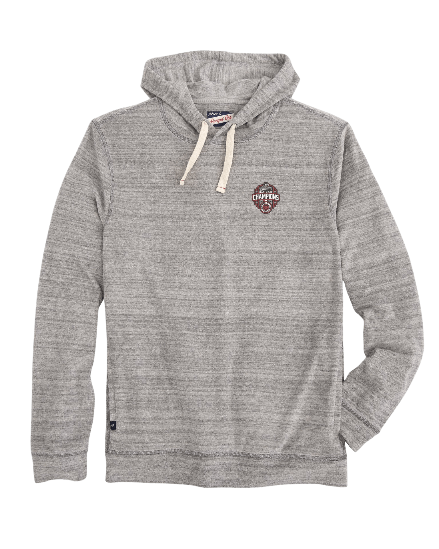 JOHNNIE-O GAMEDAY - UNIVERSITY OF GEORGIA - HOODIES LIGHT GRAY / M UGA 2022 CFP N.C.-NIXON TERRY CLOTH HOODIE