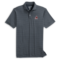 JOHNNIE-O GAMEDAY - UNIVERSITY OF GEORGIA - POLOS BLACK / S VINTAGE DAWG BEAU