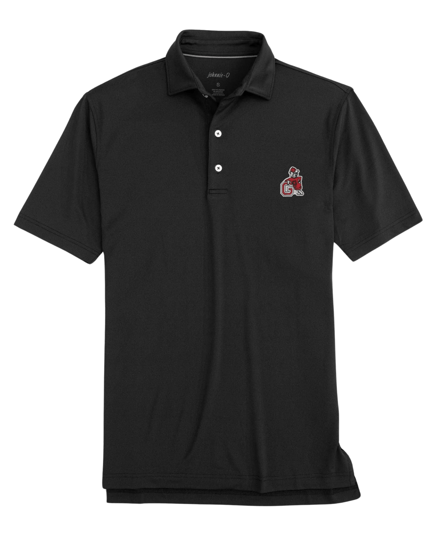 JOHNNIE-O GAMEDAY - UNIVERSITY OF GEORGIA - POLOS BLACK / S VINTAGE DAWG BIRDIE