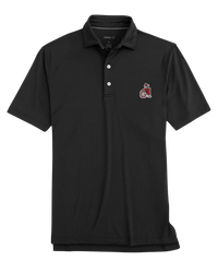 JOHNNIE-O GAMEDAY - UNIVERSITY OF GEORGIA - POLOS BLACK / S VINTAGE DAWG BIRDIE