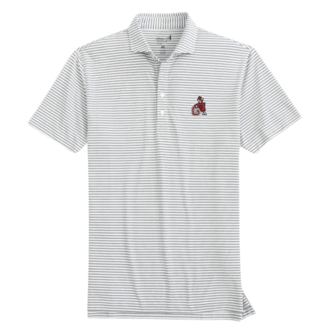 JOHNNIE-O GAMEDAY - UNIVERSITY OF GEORGIA - POLOS BLACK / S VINTAGE DAWG STETSONS