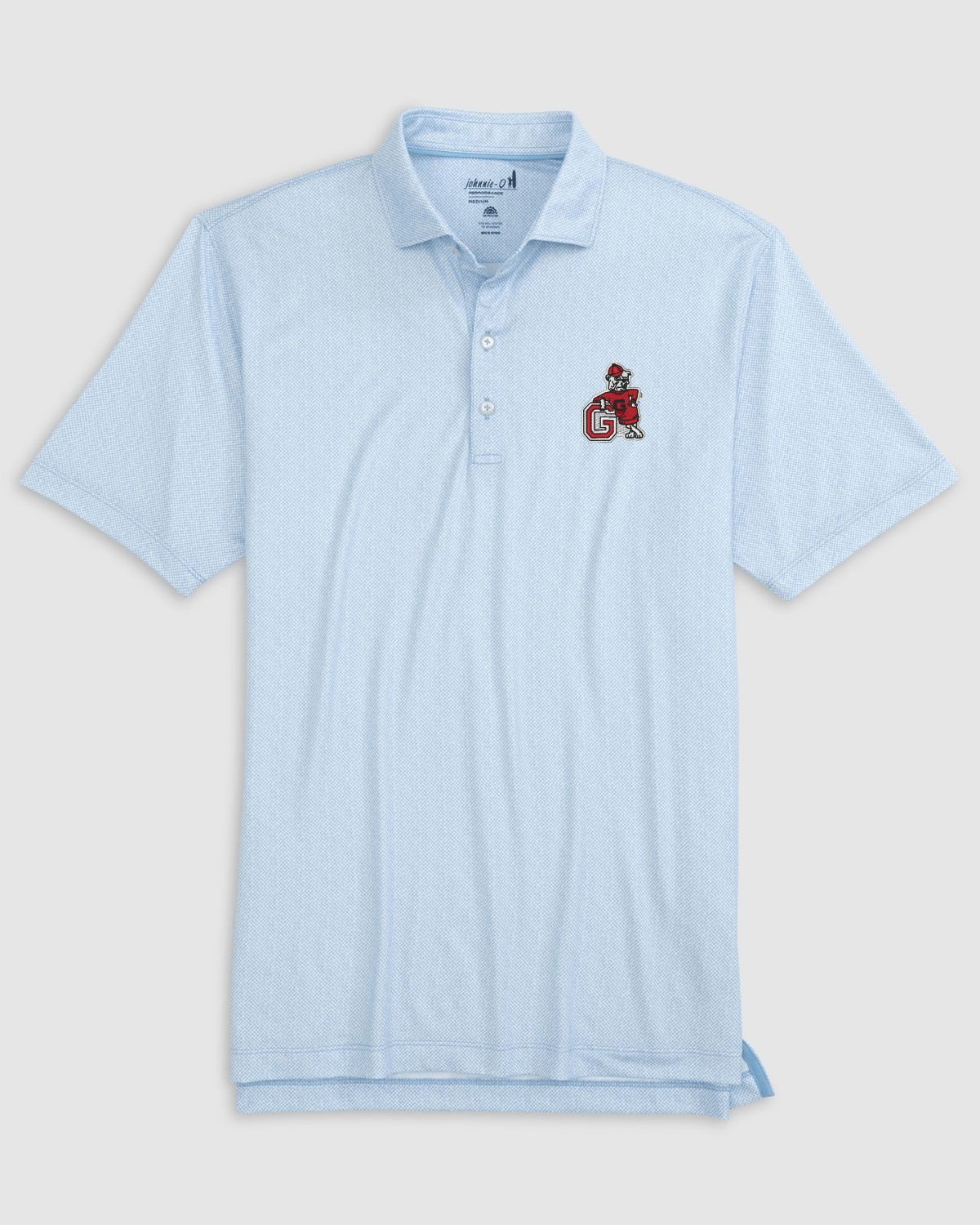 JOHNNIE-O GAMEDAY - UNIVERSITY OF GEORGIA - POLOS GULF BLUE / L VINTAGE DAWGS HINSON