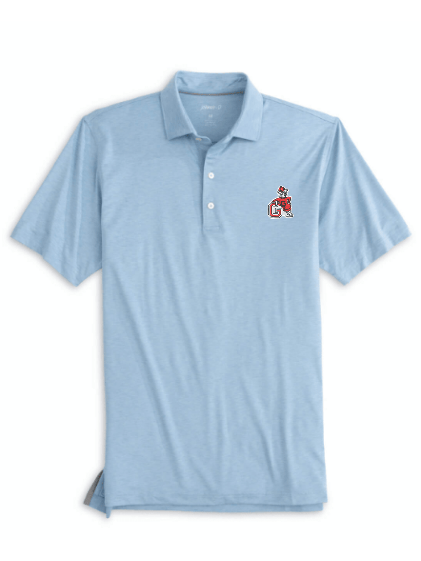 JOHNNIE-O GAMEDAY - UNIVERSITY OF GEORGIA - POLOS GULF BLUE / M VINTAGE DAWGS HURON