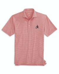 JOHNNIE-O GAMEDAY - UNIVERSITY OF GEORGIA - POLOS RED 1 / L VINTAGE DAWG LYNDONN