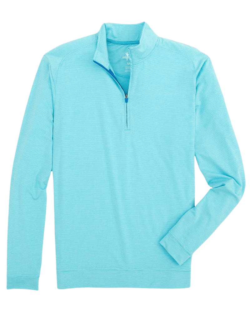 JOHNNIE-O OUTERWEAR - 14 ZIP BAJA / L Vaughn Striped PREP-FORMANCE 1/4 Zip Pullover