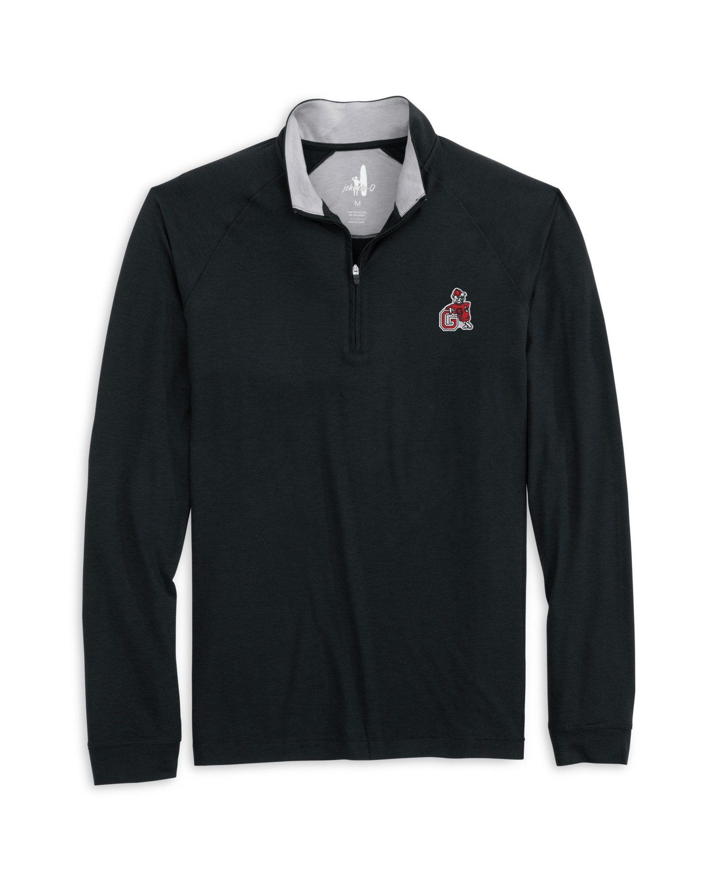 JOHNNIE-O OUTERWEAR - 14 ZIP BLACK / S VINTAGE DAWGS FREEBORNE