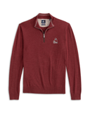 JOHNNIE-O OUTERWEAR - 14 ZIP CINNAMON / S VINTAGE DAWGS RAYNOR 1/4 ZIP