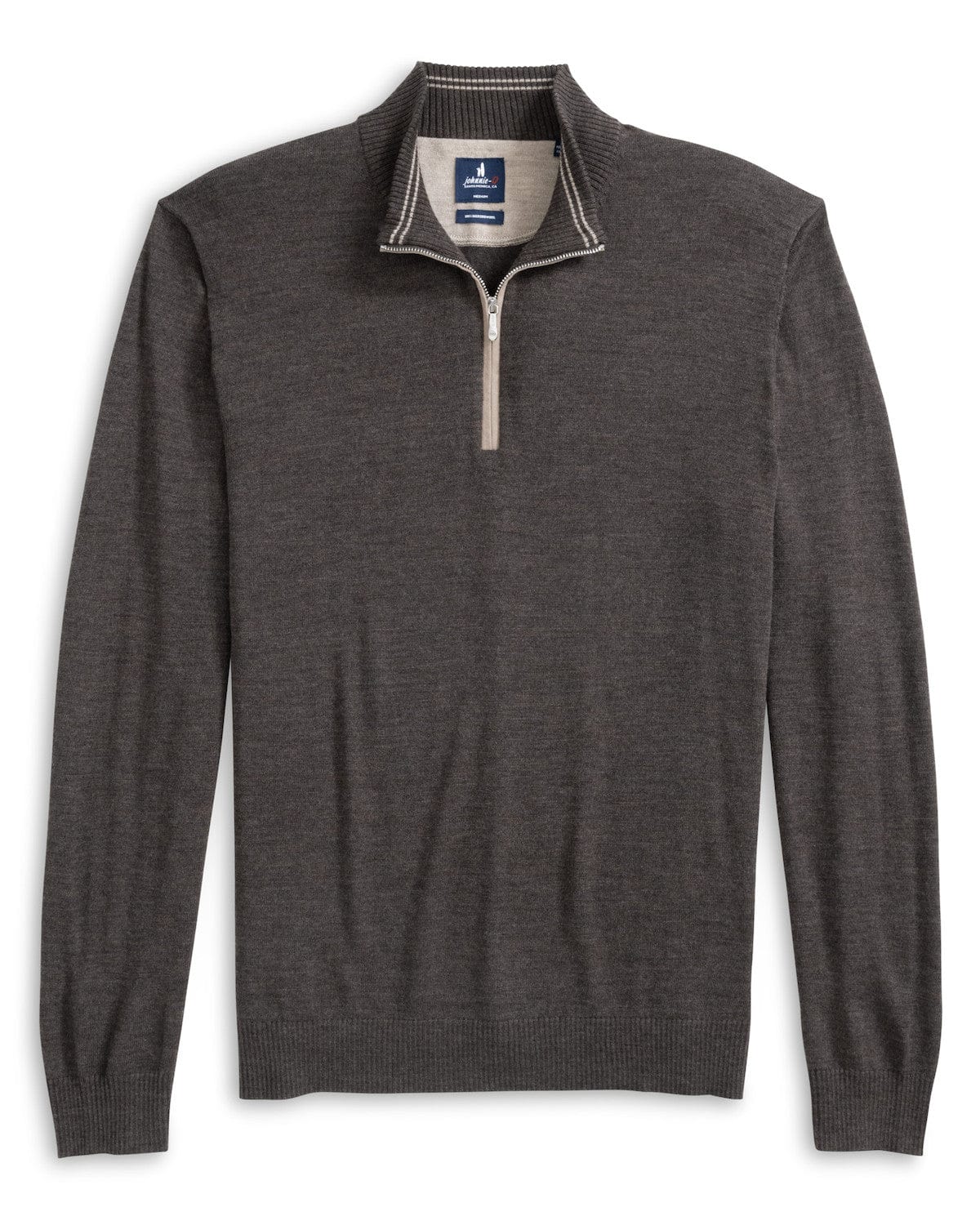 JOHNNIE-O OUTERWEAR - 14 ZIP COCOA / XL RAYNOR