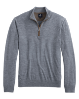 JOHNNIE-O OUTERWEAR - 14 ZIP LIGHT GRAY / S RAYNOR