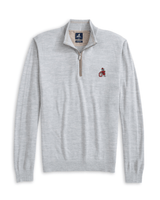 JOHNNIE-O OUTERWEAR - 14 ZIP LIGHT GRAY / S VINTAGE DAWGS RAYNOR 1/4 ZIP