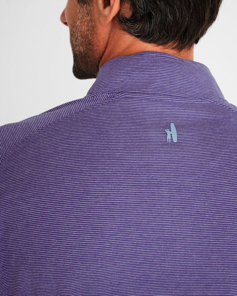 JOHNNIE-O OUTERWEAR - 14 ZIP Vaughn Striped PREP-FORMANCE 1/4 Zip Pullover