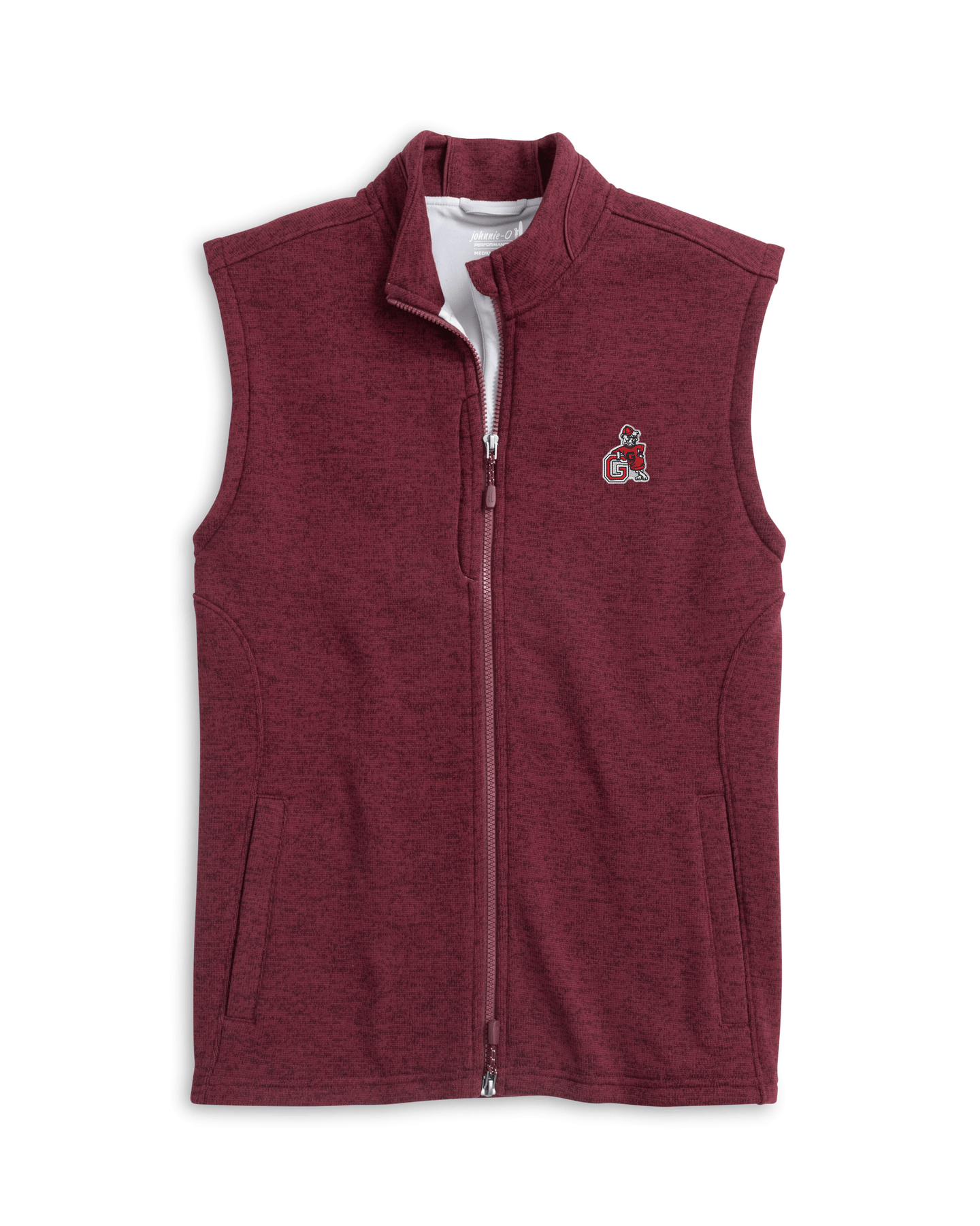 JOHNNIE-O OUTERWEAR - VEST MERLOT / M VINTAGE DAWGS DENALIS