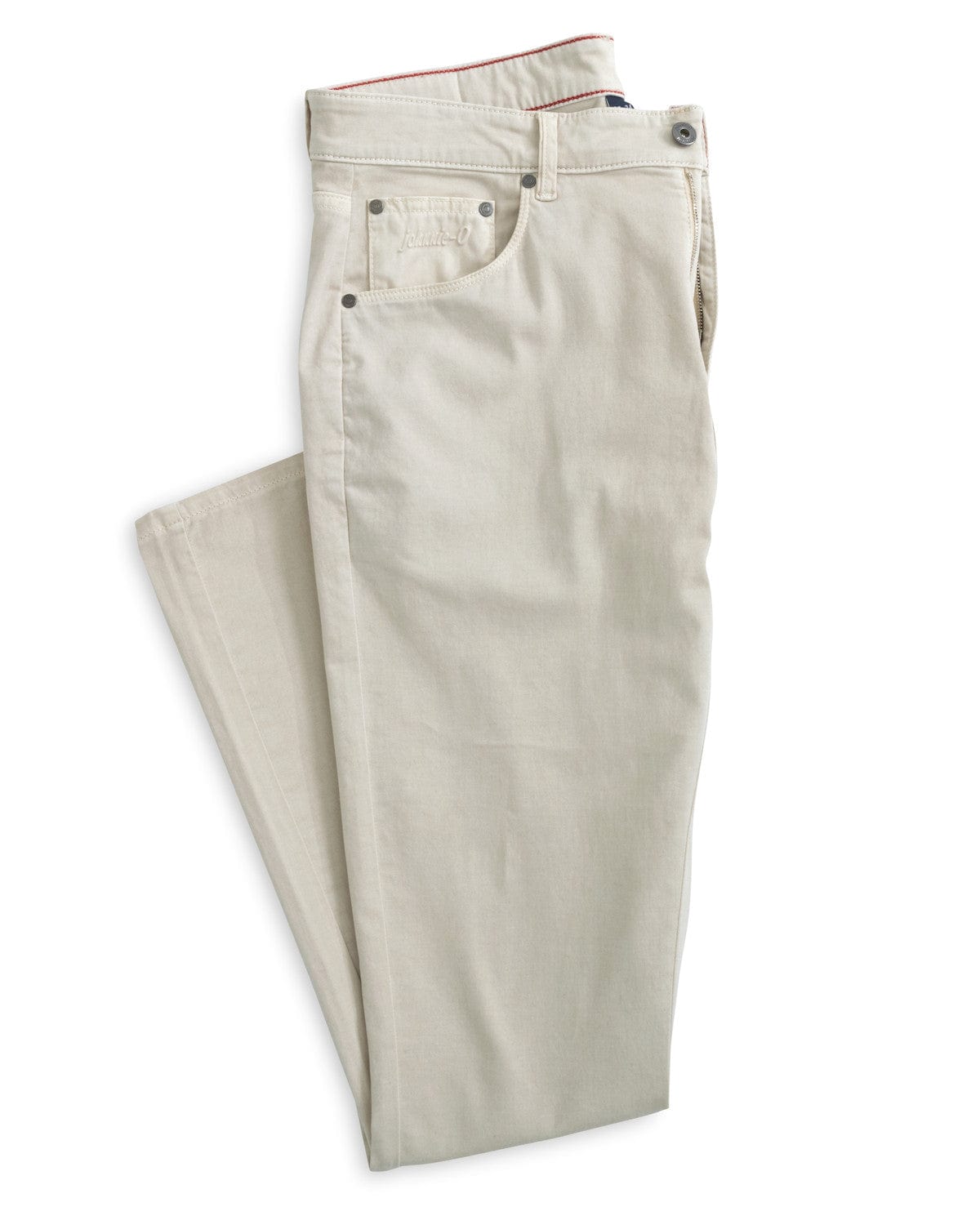 JOHNNIE-O PANTS - FIVE POCKET STONE / 30X30 Carmel Sateen 5-Pocket Pant