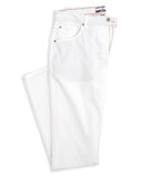 JOHNNIE-O PANTS - FIVE POCKET WHITE / 30X30 Carmel Sateen 5-Pocket Pant