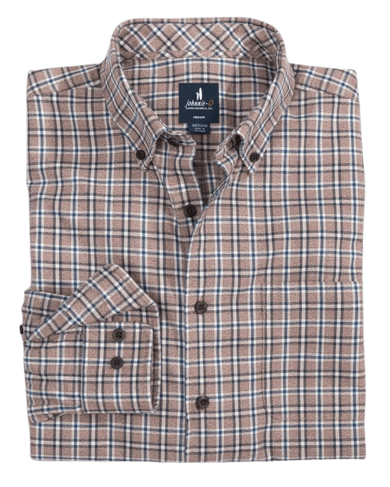 JOHNNIE-O SHIRTS - SPORT SHIRT BISON / L CELO TUCKED BUTTON UP SHIRT