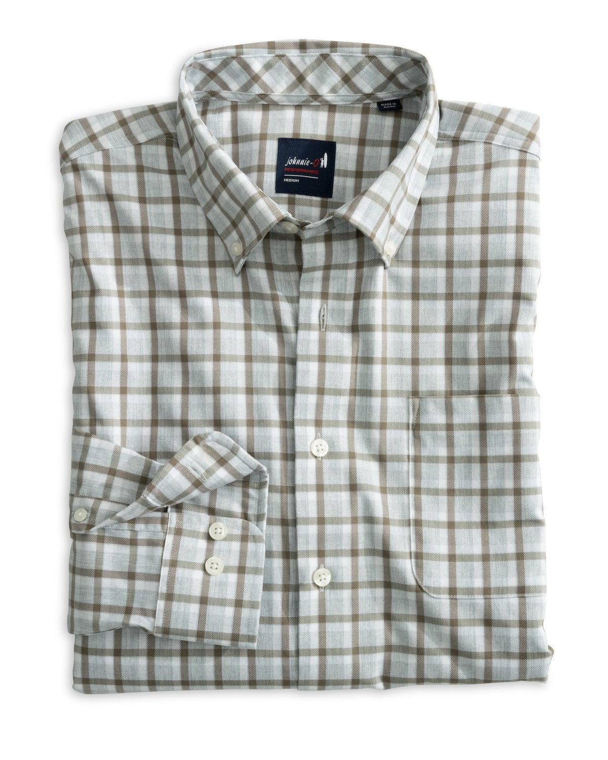 JOHNNIE-O SHIRTS - SPORT SHIRT Light Gray / S Johnnie-O Roosevelt Performance Button Up Shirt