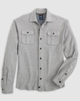 JOHNNIE-O Unclassified LIGHT GRAY / M CARL STRETCH FLANNEL LODGE SHIRT