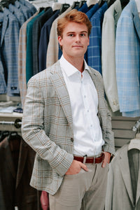 L.B.M SPORT COAT JACKSON WINDOWPANE