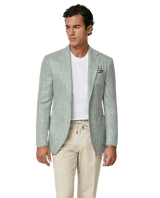 MUNRO SPORT COAT Light Green / 40R Light Green & Ivory Houndstooth