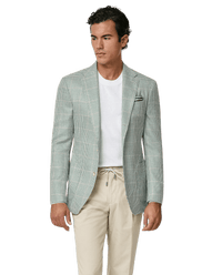 MUNRO SPORT COAT Light Green / 40R Light Green & Ivory Houndstooth