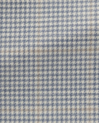 MUNRO SPORT COAT Storm Blue & Ivory Houndstooth