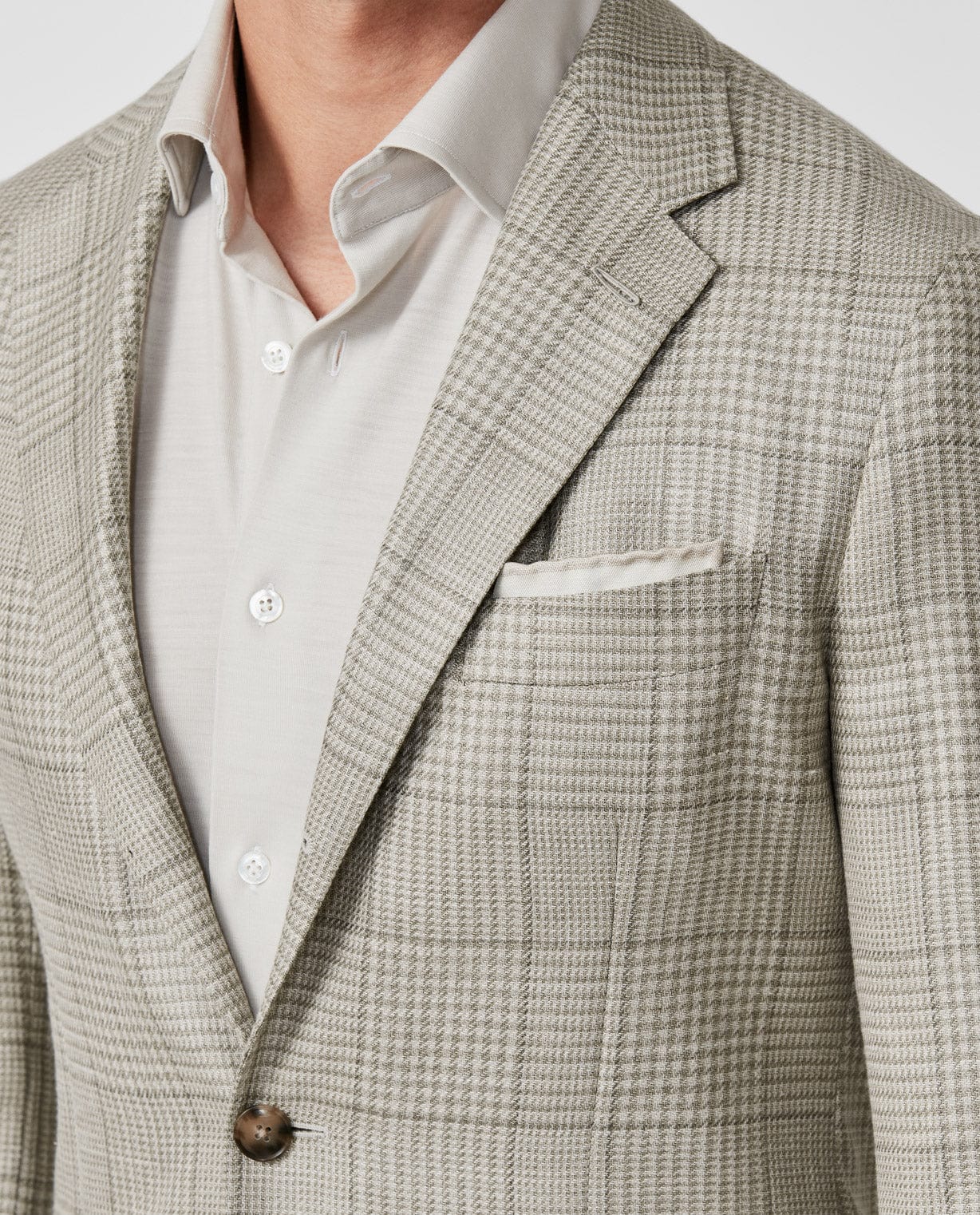 MUNRO SPORT COAT WOOL-SILK CHECK JACKET