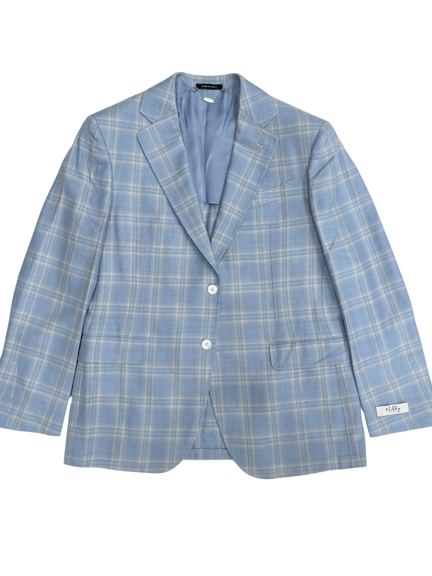 NIKKY SPORT COAT LIGHT BLUE PLAID / 42R NIKKY SP24 SPORT COATS