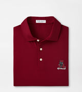 PETER MILLAR CRIMSON / S VINTAGE FINAL FOUR TESSERACT POLO