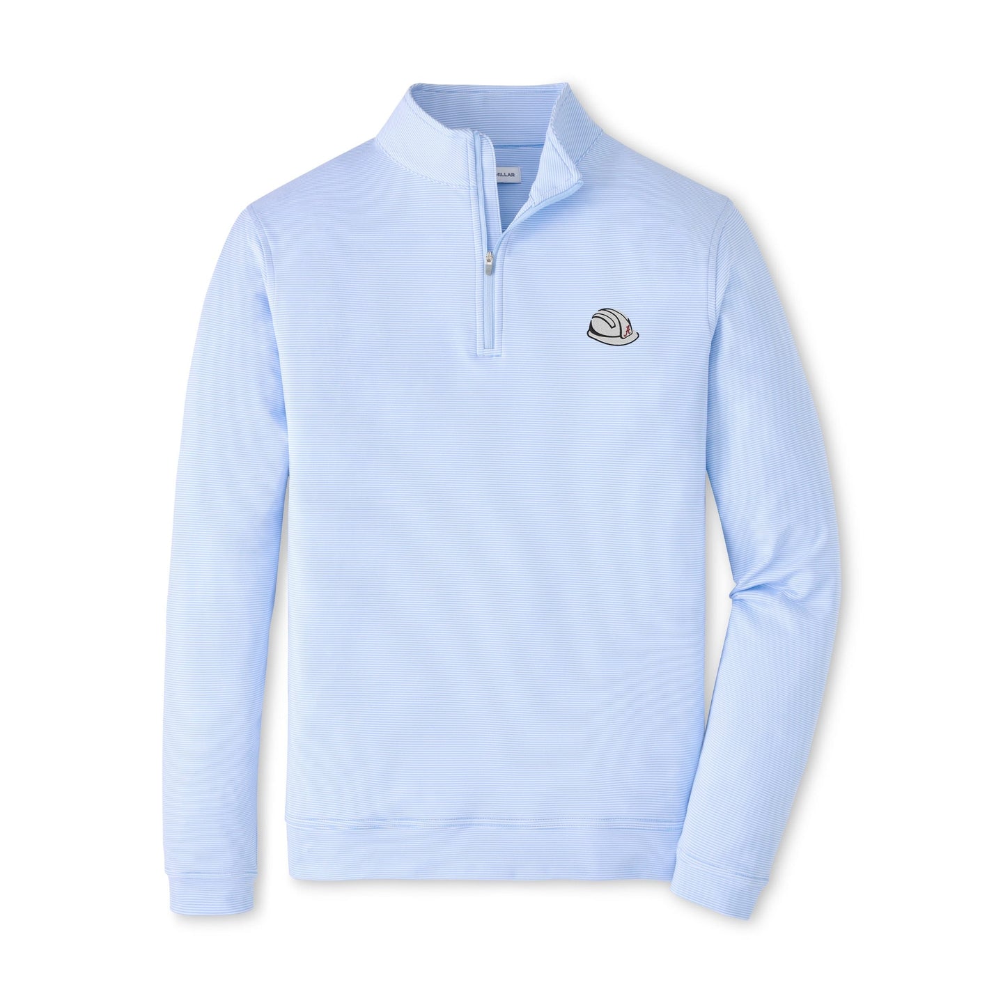PETER MILLAR GAMEDAY - UNIVERSITY OF ALABAMA - HARD HAT - 14 ZIPS CBL/WHITE / XL HARD HAT PERTH MINI STRIPE 1/4 ZIP