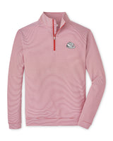 PETER MILLAR GAMEDAY - UNIVERSITY OF ALABAMA - HARD HAT - 14 ZIPS CRIMSON/WHITE / S HARD HAT PERTH MINI STRIPE 1/4 ZIP